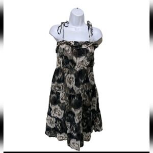 NWT Old Navy Tiered Prairie Midi Dress M Sleeveless Peasant Whimsical #swtr3